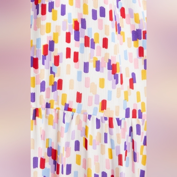 SAM EDELMAN Confetti Smocked Bodice Maxi Sundress - Picture 7 of 11